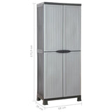 Plastic Cabinet 68x39x171.5 cm 337897