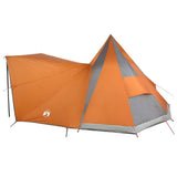 Tipi Tent with Roof Grey and Orange 510 x 690 x 330 cm Taffeta 42000986