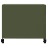 ZNTS Coffee Table Olive Green 68x50x43.5 cm Steel 846690