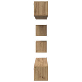 TV Cabinet Set Wall-mounted 6 pcs Artisan Oak Engineered Wood 3393161