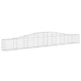 Arched Gabion Baskets 7 pcs 400x30x40/60 cm Galvanised Iron 3145792