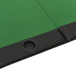 ZNTS 10-Player Folding Poker Tabletop Green 208x106x3 cm 80400