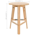 Foldable Bar Table 78 cm Fir Wood 45532