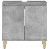 Sink Cabinet Concrete Grey 58x33x60 cm Engineered Wood 821256