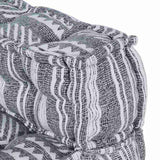 Modular Corner Sofa Grey Print 70 x 70 x 56 cm Fabric 4019049