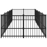 Outdoor Dog Kennel Steel 9.38 m 3124601