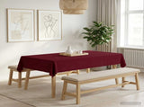 Table Cloth 5 pcs Rectangular Wine Red 140 x 220 cm Polyester 42040239