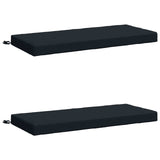2-Piece Bench Cushions SOEST 2 pcs 100% Polyester Dark Blue 950137
