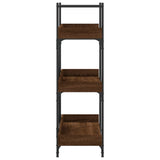 Bookcase 3-Tier Brown Oak 100x33x108.5 cm Engineered Wood 837691
