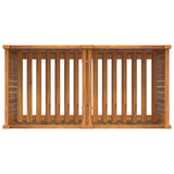 Garden Planter with Liner 100x50x75 cm Solid Wood Acacia 366445