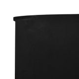 ZNTS 6-panel Wind Screen Fabric 800x80 cm Black 47172