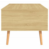 Coffee Table Sonoma Oak 100x49.5x43 cm Engineered Wood 326789