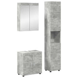 Bathroom Furniture Set TULUM 3 pcs Concrete Grey 3398037