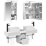 Bathroom Cabinet Set 5 pcs White 50 x 14.5 x 70 cm 3406311