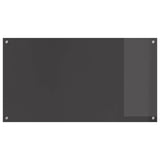 Kitchen Backsplash Dark Grey 110 x 60 cm Tempered Glass 42001312