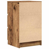 Bedside Cabinets with 3 Drawers 2 pcs Old Wood 39x35x65 cm 861352
