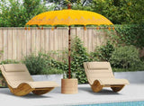 Balinese Parasol Yellow x 260 cm Cotton and Wood 42006460