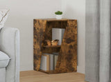 Side Shelf Smoked Oak 33 x 32 x 70.5 cm Engineered Wood 892412