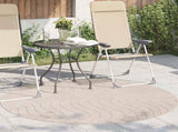 Area Rugs Round PALMERAS Beige 200 CM Polyester 42022647