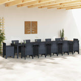 Garden Table Anthracite 400 x 100 x 73 cm Poly Rattan 3378528