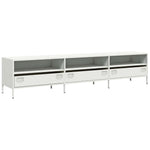 ZNTS TV Cabinet White 202x39x43.5 cm Cold-rolled Steel 851351