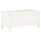 Garden Planter White 82.5x40x39 cm Solid Wood Pine 825255