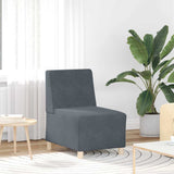 Modular Sofa Unit Armless 2 pcs Dark Grey 55 x 74 x 82 cm 3399760