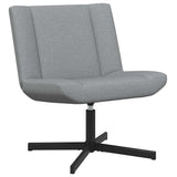 Swivel Chair Light Grey 63 x 75 x 76 cm Fabric 42007325