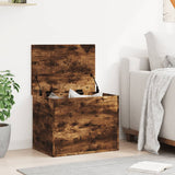 Storage Box Smoked Oak 60x42x46 cm Engineered Wood 840657