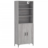 Highboard Grey Sonoma 69.5x34x180 cm Engineered Wood 3189259