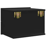 Bedside Cabinets 2 pcs Black 40x30x30 cm Engineered Wood 801056