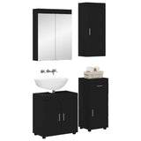 Bathroom Furniture Set TULUM 4 pcs Black 60 x 34 x 63 cm 3398045