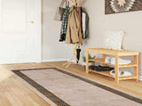 Rug Runner MARSA Black 80 x 450 cm Polyester and PVC 42023335