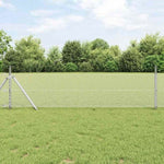 Hexagon Fence Silver 0.4 x 100 m Galvanised steel 42005738