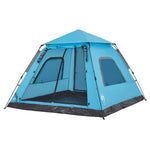 Camping Tent Dome 5-Person Blue Quick Release 4004147