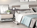 Height Adjustable Over Bed Table with Wheels, C Shaped Laptop Desk, Portable Hospital Bed Table for T3398P342948