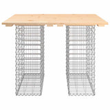 Garden Table Gabion Design 100x102x72 cm Solid Wood Pine 834371