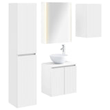 Bathroom Cabinet Set 5 pcs White 53 x 15.5 x 70 cm 3407303