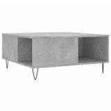 Coffee Table Concrete Grey 80x80x36.5 cm Engineered Wood 830784