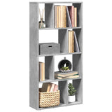 Bookcase Concrete Grey 60x20x120,5 cm Engineered Wood 858150