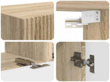 TV Cabinet Set Wall-mounted 4 pcs Sonoma Oak Engineered Wood 3409026
