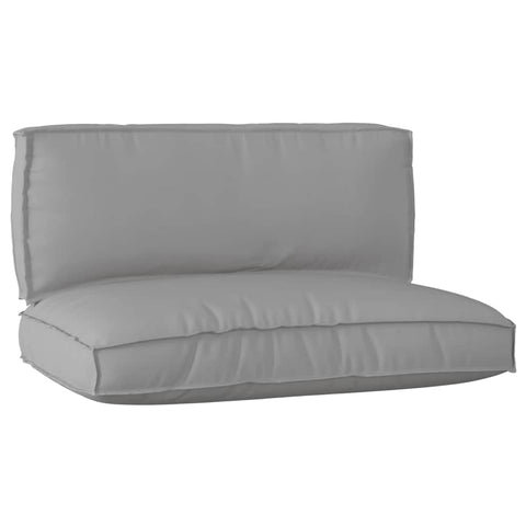 Pallet Cushion Set 2 pcs Grey 120 x 80 x 12 cm Oxford fabric 3329080