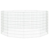 Free Range Animal Enclosure 10-Panel 54x80 cm Galvanised Iron 171579