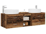 Bathroom Furniture Set 3 pcs Old Wood 49.5 x 44.5 x 65.5 cm 3405953