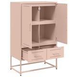 Highboard Pink 68x39x111.5 cm Steel 846609