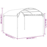 Gazebo 4x3x2.6 m Taupe 180 g/m 312217