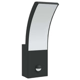 Outdoor LED Wall Lights with Sensors 2pcs Black Die-cast Aluminium 4006263