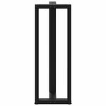 ZNTS Bar Table Legs T-Shaped 2 pcs Black 50x35x cm Steel 4013100