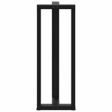 ZNTS Bar Table Legs T-Shaped 2 pcs Black 50x35x cm Steel 4013100