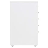 Mobile File Cabinet White 28x41x69 cm Metal 335913